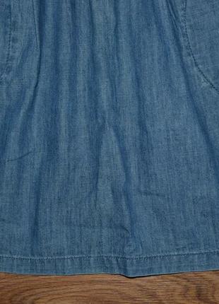 S/36  джинсовое платье цвета деним neighborhood, платья-бюстье. летнее платье. сарафан.5 фото