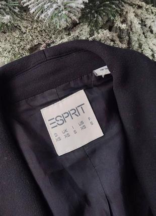 Черный трикотажный пиджак блейзер esprit2 фото