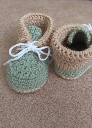 Детские пинетки ручной работы, новые