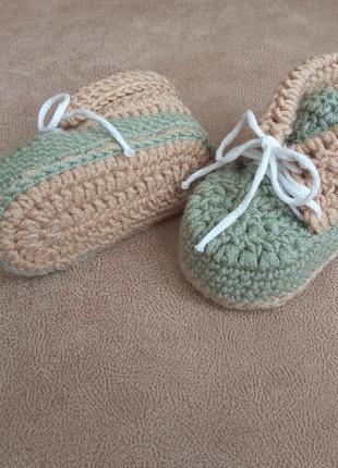 Детские пинетки ручной работы, новые