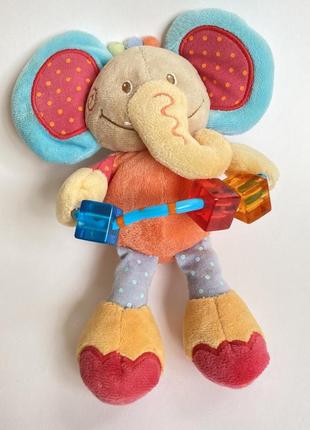 Іграшка для малюків брязкальце слоник