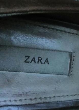 Туфли кожанные zara, р.39-404 фото