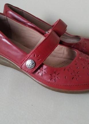 38,5 p. clarks кожаные мягкие туфли балетки2 фото