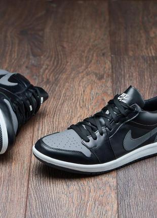 Качественные мужские кроссовки из натуральной кожи nike model-j-8чс