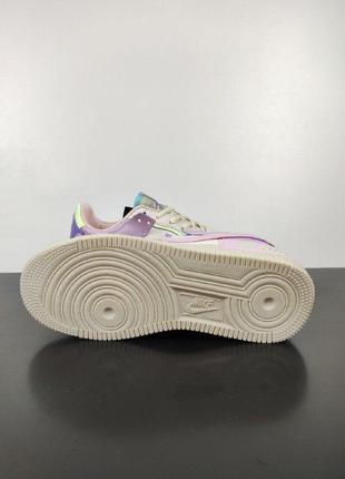 Женские кроссовки nike air force 1 shadow beige/purple8 фото