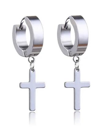 Маленькие серьги-гвоздики. панк, рок, металл. унисекс