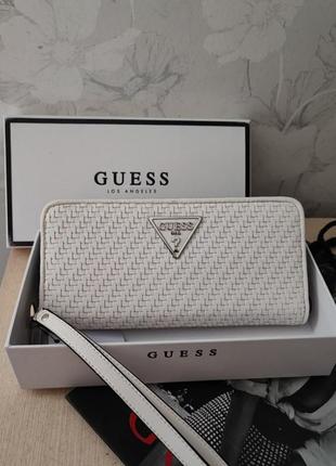 Гаманець кошелек портмоне гесс guess белый1 фото