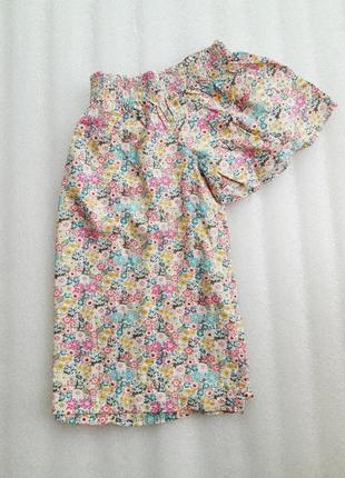 Романтичная футболка с голыми плечами.вискоза лен