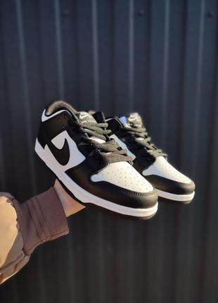 Кросівки nike sb dunk low pro white black2 фото