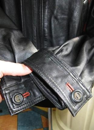 Стильна жіноча шкіряна куртка - пілот derici leather. італія. лот 4666 фото