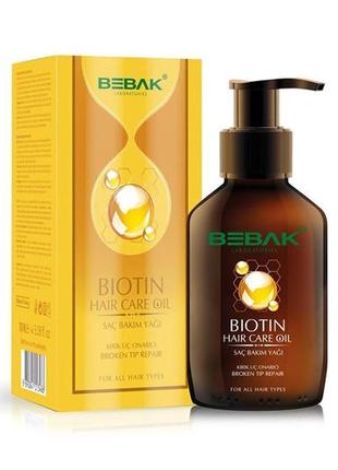 Масло по уходу за волосами bebak biotin1 фото