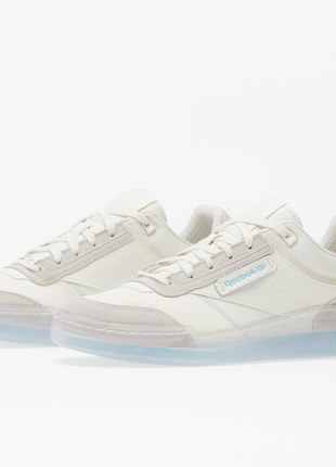 Кроссовки кеды reebok club c legacy chalk white and blue