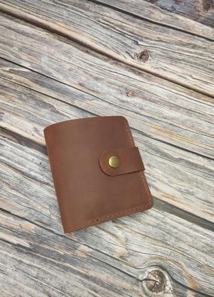 Женская мина кошелек из натуральной кожи