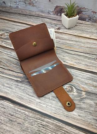 Женская мина кошелек из натуральной кожи