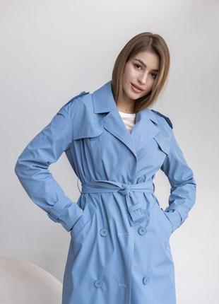 Тренч жіночий, міді, плащ, двобортний, демісезонний осінній весняний, демі, тренчкот...