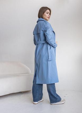 Тренч жіночий, міді, плащ, двобортний, демісезонний осінній весняний, демі, тренчкот...