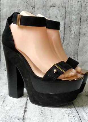 Стильні і нереально зручні боссоножки від topshop, 39р, натуральна замша