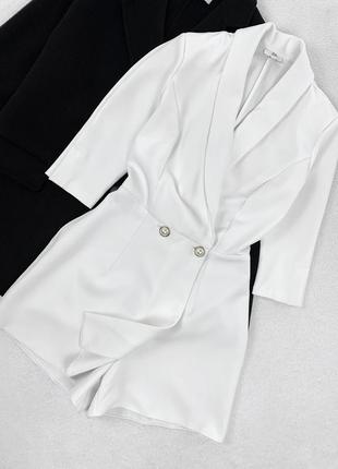 Білий ромпер-піджак2 фото