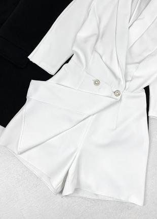 Білий ромпер-піджак3 фото