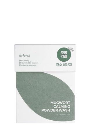 Пудра энзимная с экстрактом полыни isntree mugwort calming powder wash 1gx25