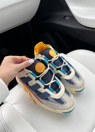 Кроссовки адидас adidas niteball blue yellow lux