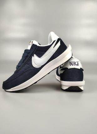 Жіночі кросівки nike sacai navy blue2 фото