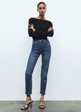 Zara slim cropped джинсы