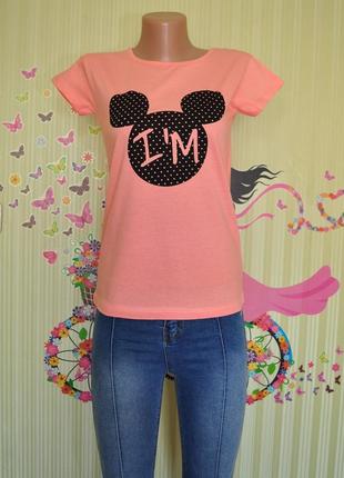 Женская футболка, с ярким принтом , турция, акция 2ая за пол цены, много моделей, s и m