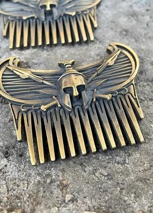 Расческа для бороды из латуни легионер gorillas accessories1 фото
