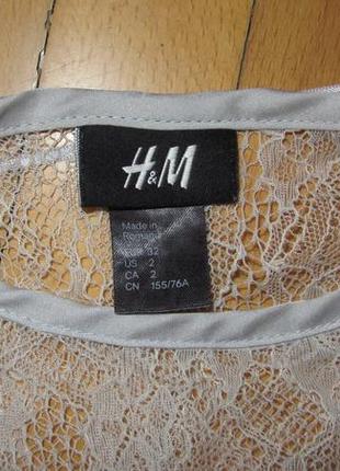 Блуза с кружевными вставками h&m3 фото