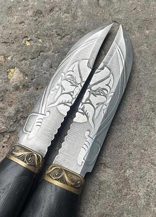 Туристический нож гетман сирко bbq с травлением