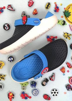 Дитячі крокси crocs literide kids navy топ продажів