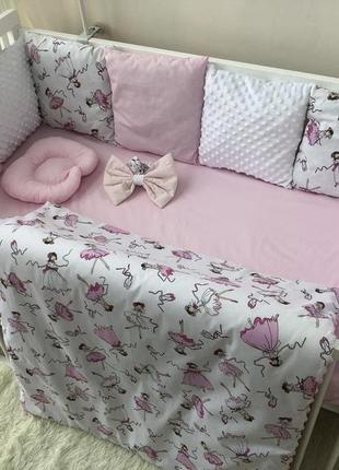 Комплект постільної білизни baby comfort малюк балеринки3 фото