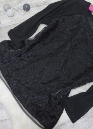 Стильна блузка кружевна с переду з вишивкою h&m