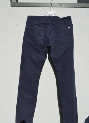 Брендові штани з котону синього кольору,розмір 312 фото