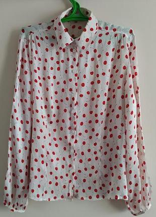 Шовкова сорочки  рубашка в принт