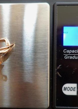 Золоті сережки # серьги из красного золота 585" лот 38 фото