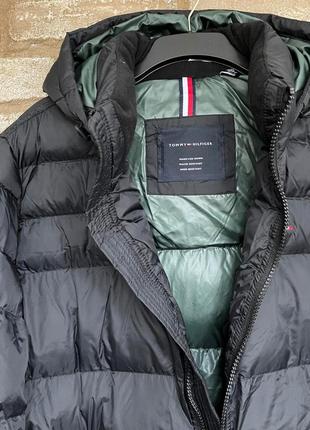 1, теплая зимняя черная мужская  куртка tommy hilfiger томми хилфигер размер l tall для  высоких оригинал8 фото