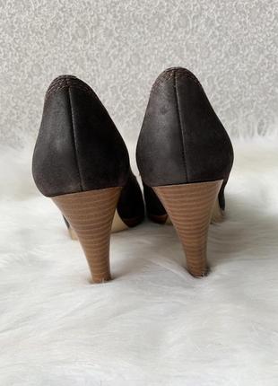 Туфли, на каблуке, кожаные, натуральная кожа, коричневые, pesaro9 фото