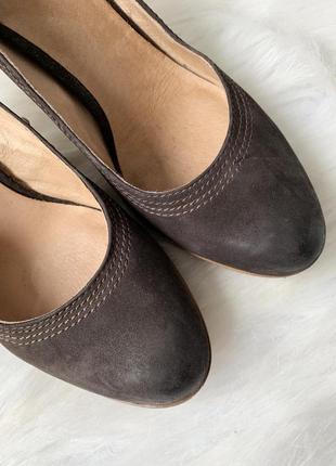 Туфли, на каблуке, кожаные, натуральная кожа, коричневые, pesaro4 фото