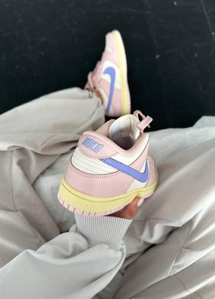 Красивейшие женские кроссовки nike sb dunk low pink oxford розовые с молочным с сиреневым7 фото