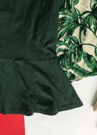 Ценопад! 🔥  блуза с баской изумрудного цвета. new look. р. s3 фото