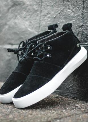 Supra charles black premium suede1 фото