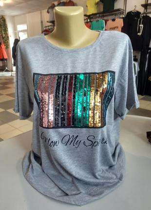 Футболка стразы