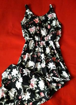 Платье макси сарафан в пол my hailys из вискозы в цветочный принт7 фото