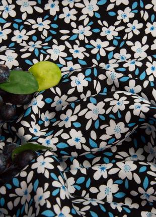 Ткань плательная штапель весна чорна3 фото