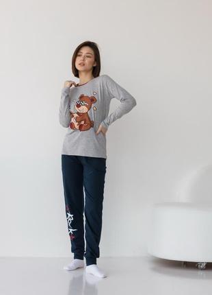 Жіноча піжама зі штанами - ведмедик