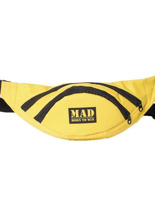 Поясна сумка lite life жовта від mad born to win