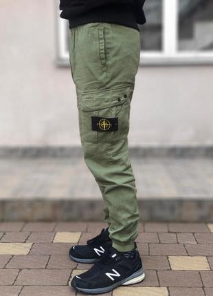 Штани джогери stone island хакі