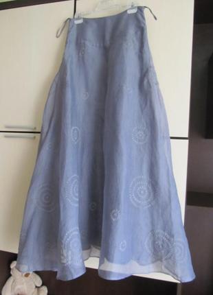 Шикарная роскошная котоновая юбка в пол antik batik